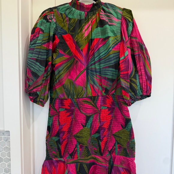 Farm Rio Midnight Leaves Mini Dress - Picture 5 of 7